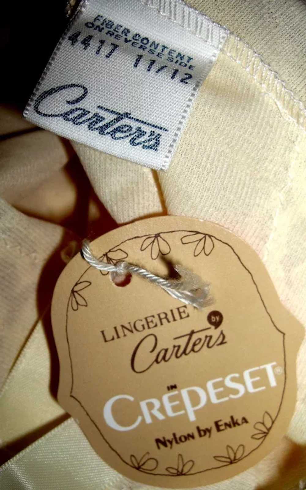 Vintage 1960's Carters Lingerie Crepeset Yellow M… - image 6