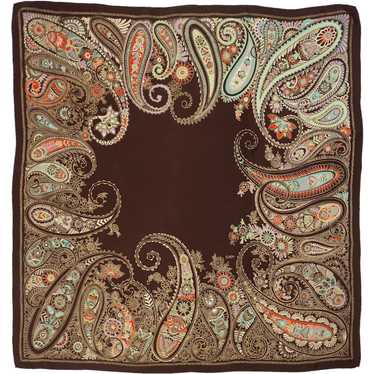 Paisley Silk Square Scarf Classic Paisley Multicol