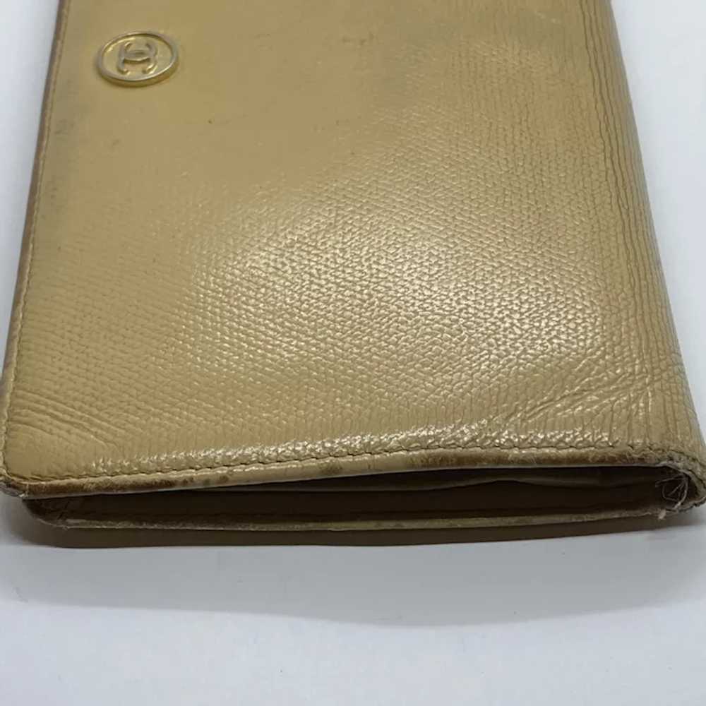 Pre-owned Authentic CHANEL Tan / Yellowish Leathe… - image 5