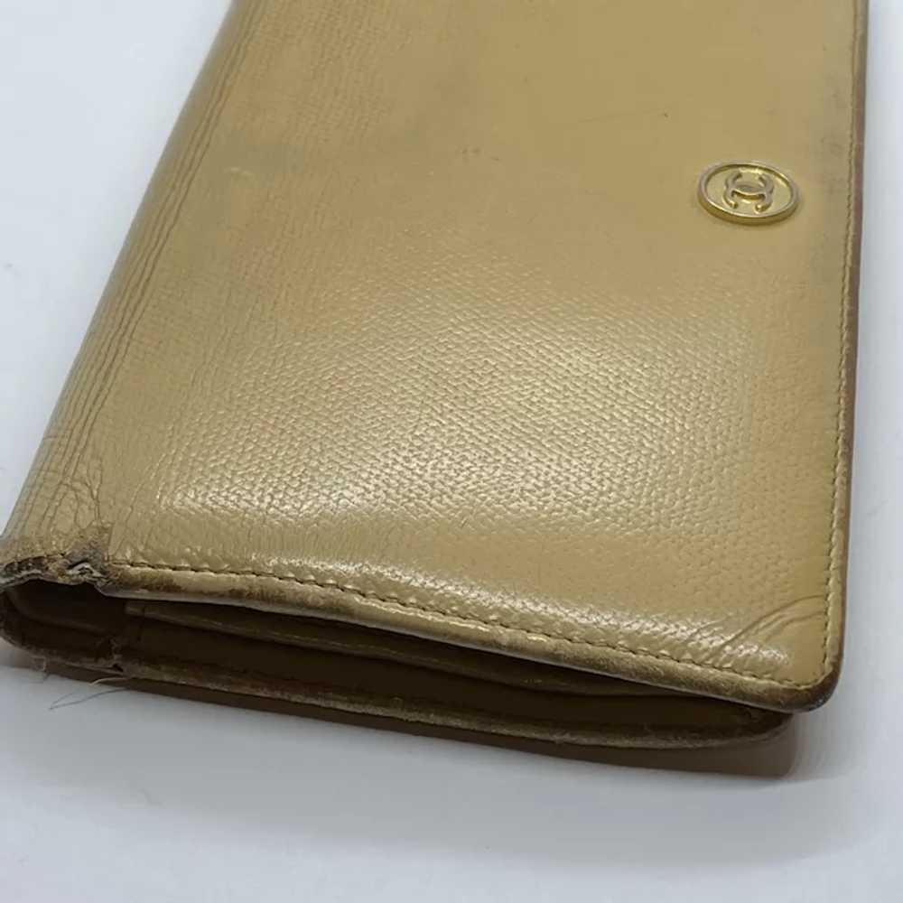 Pre-owned Authentic CHANEL Tan / Yellowish Leathe… - image 9