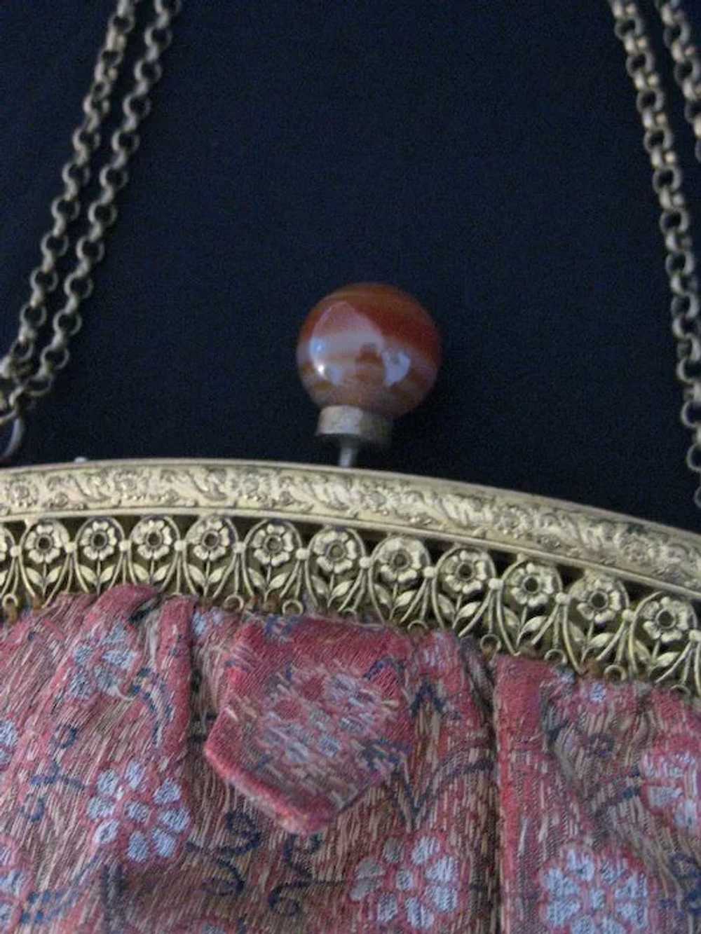 Vintage Silk Handbag or Purse - image 4
