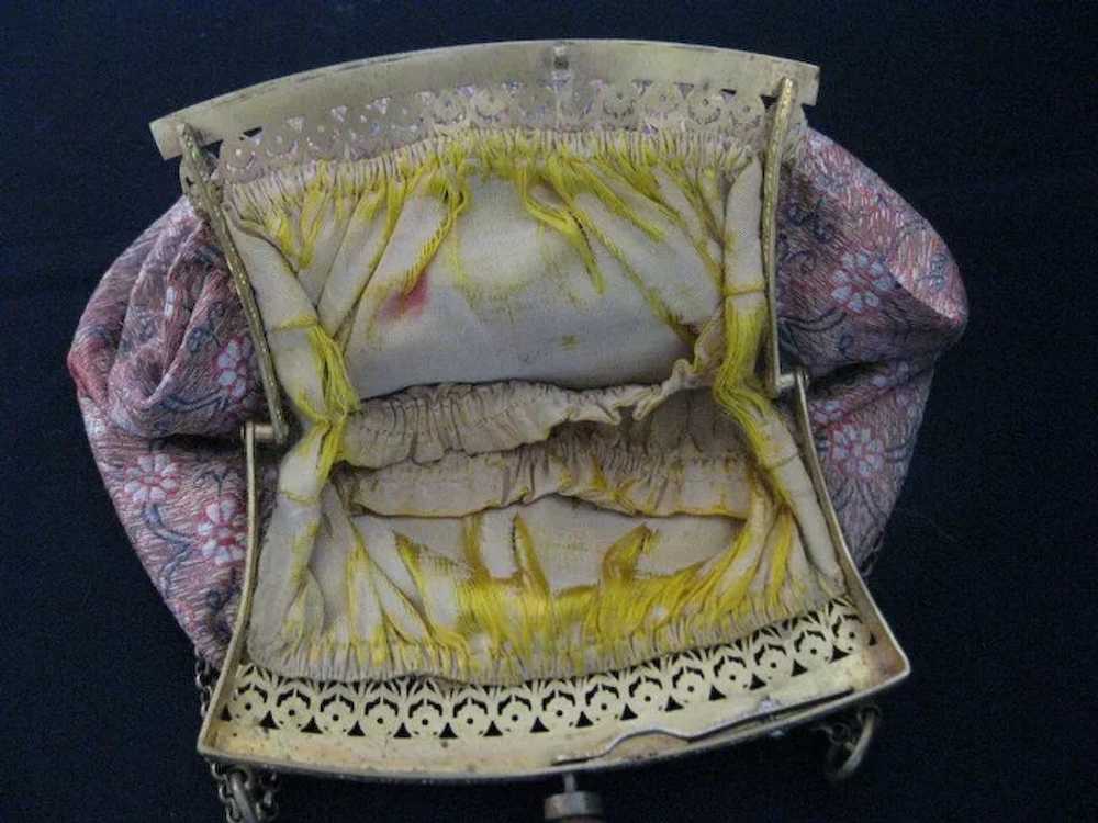 Vintage Silk Handbag or Purse - image 7