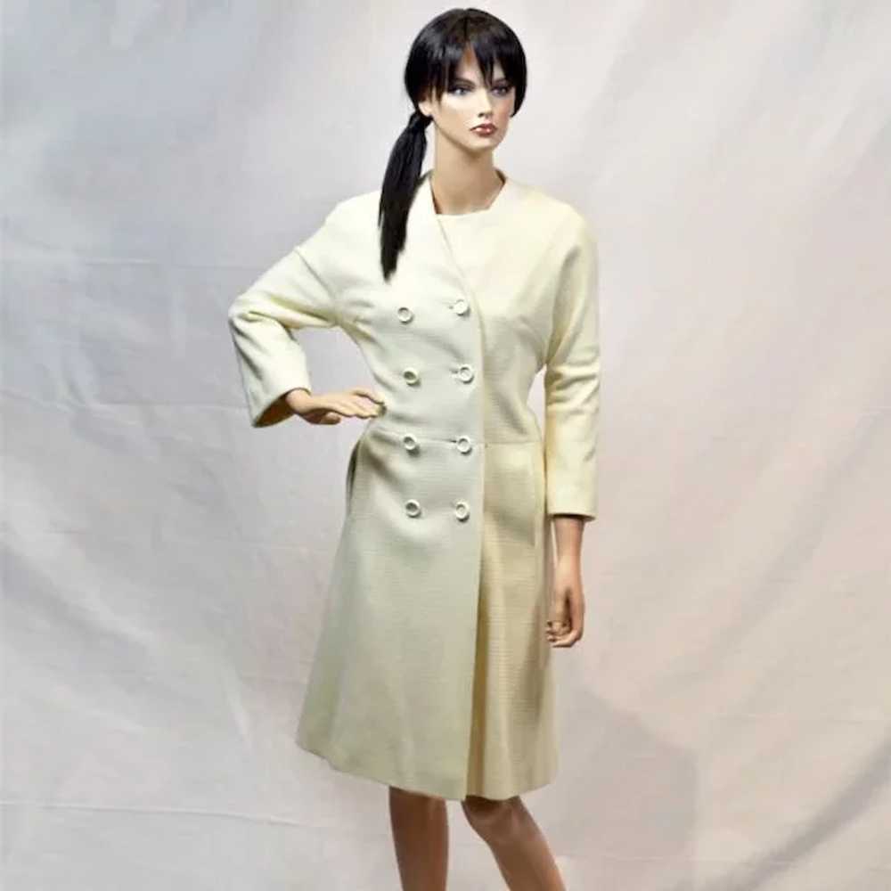 Stylish I. Magnin Matching Classic Coat and Dress… - image 2