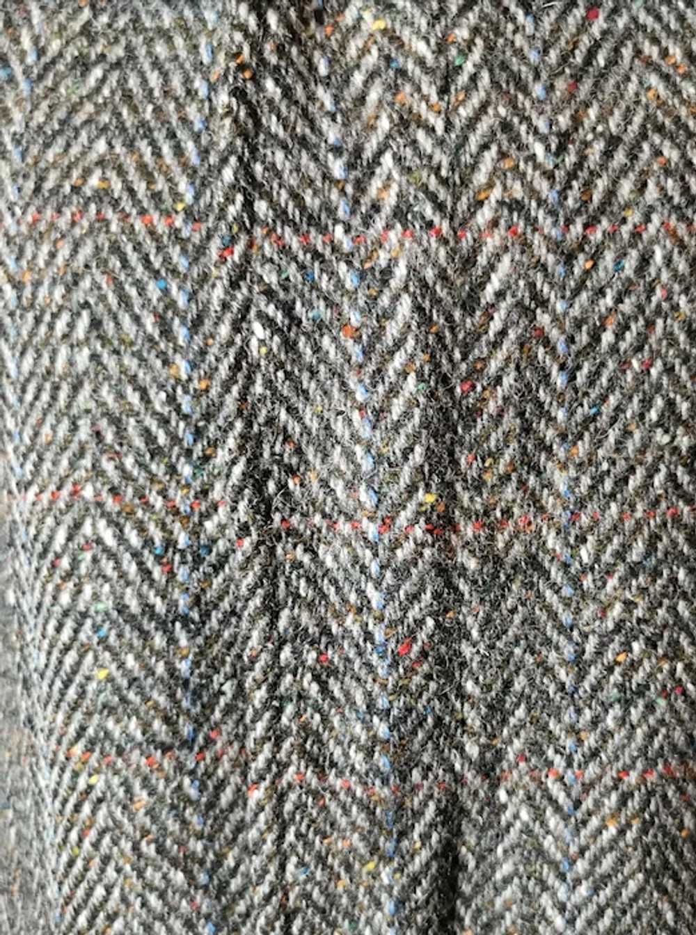 Vintage mens Burberry Irish Tweed overcoat, c1980s - image 3