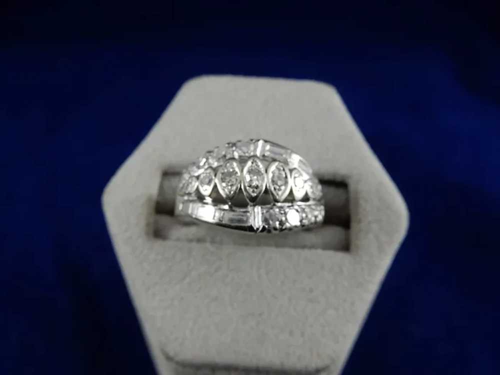 14 Karat White Gold Diamond Ring. - image 3