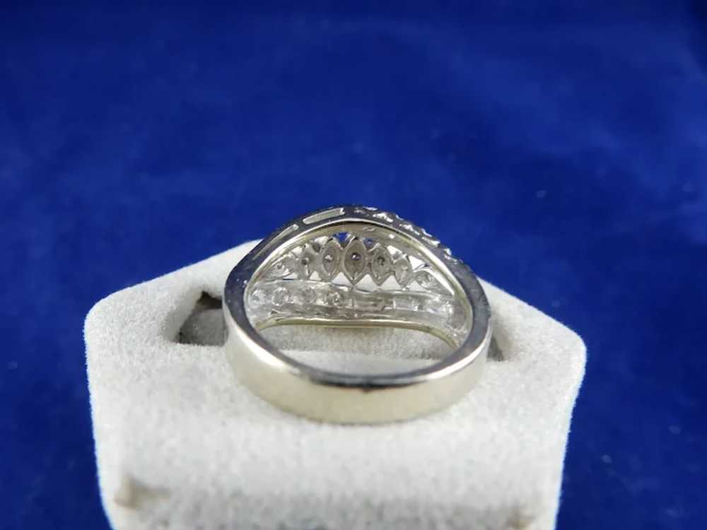 14 Karat White Gold Diamond Ring. - image 5