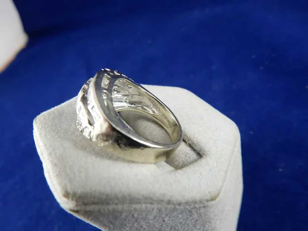 14 Karat White Gold Diamond Ring. - image 6
