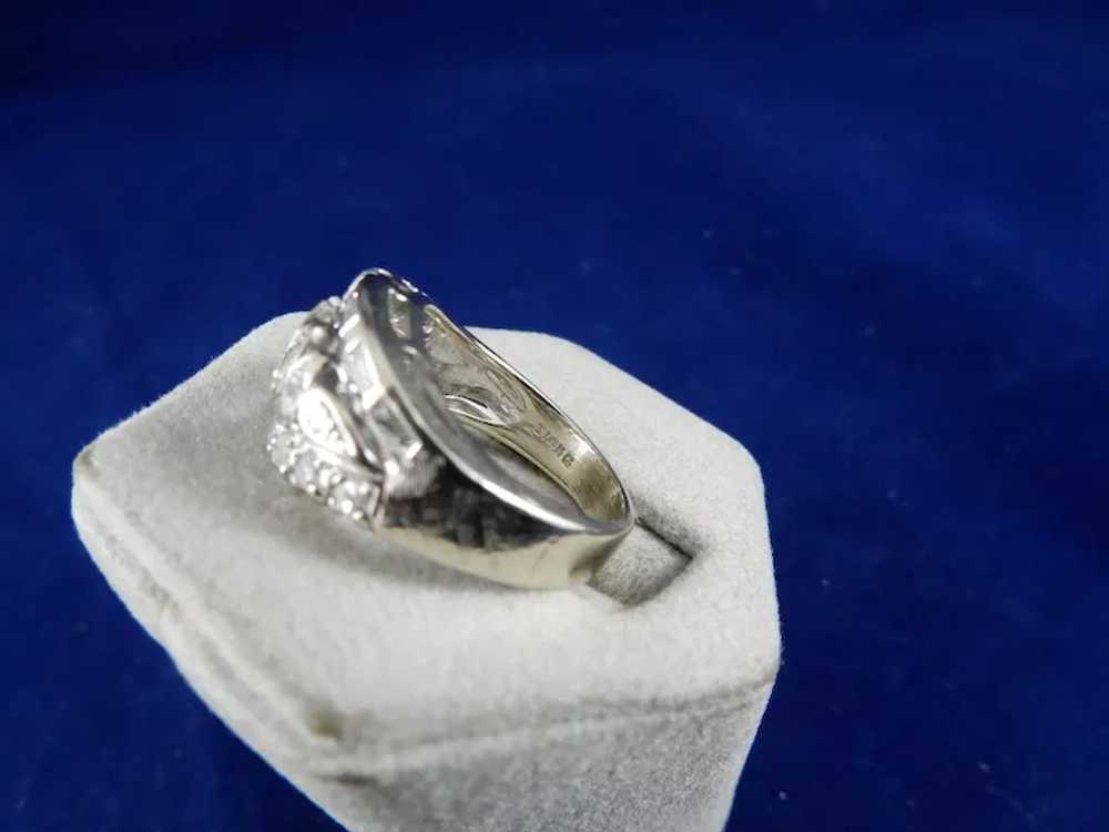 14 Karat White Gold Diamond Ring. - image 7
