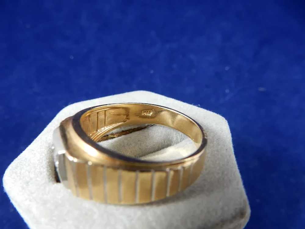 14 Karat Vintage Diamond Ring - image 5