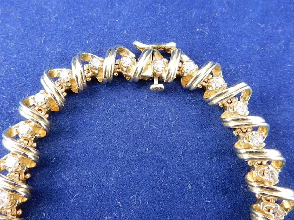 14 Karat Diamond Bracelet - image 7