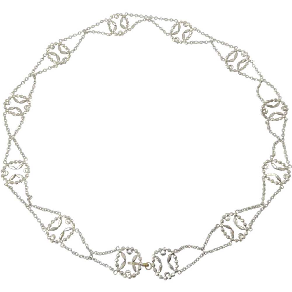 Antique Cut Steel Belt or Necklace - image 1