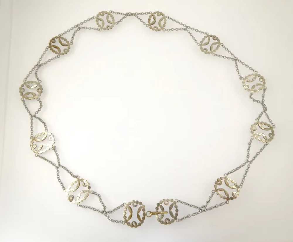 Antique Cut Steel Belt or Necklace - image 2