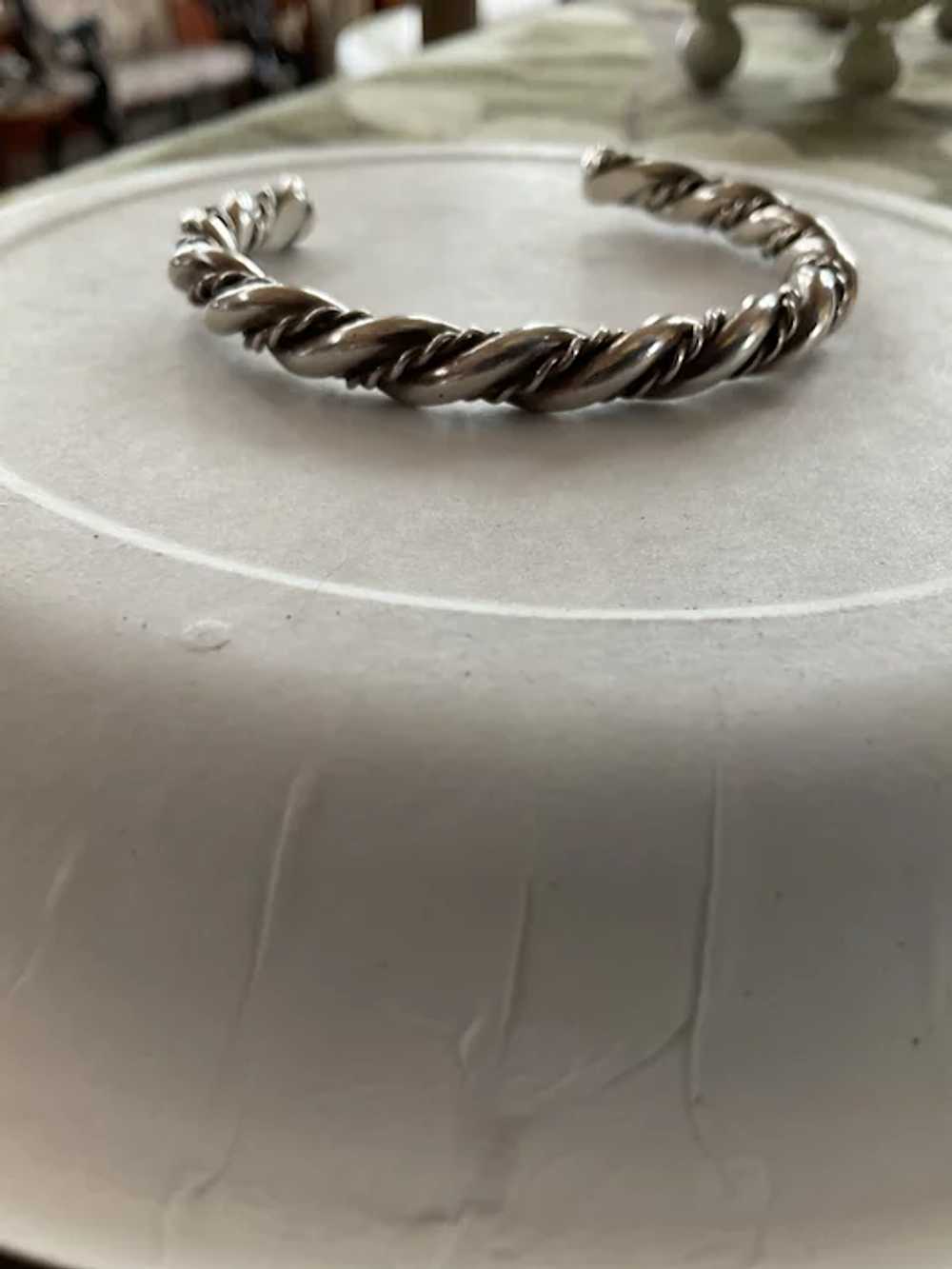 Braided Silver Bracelet - image 2