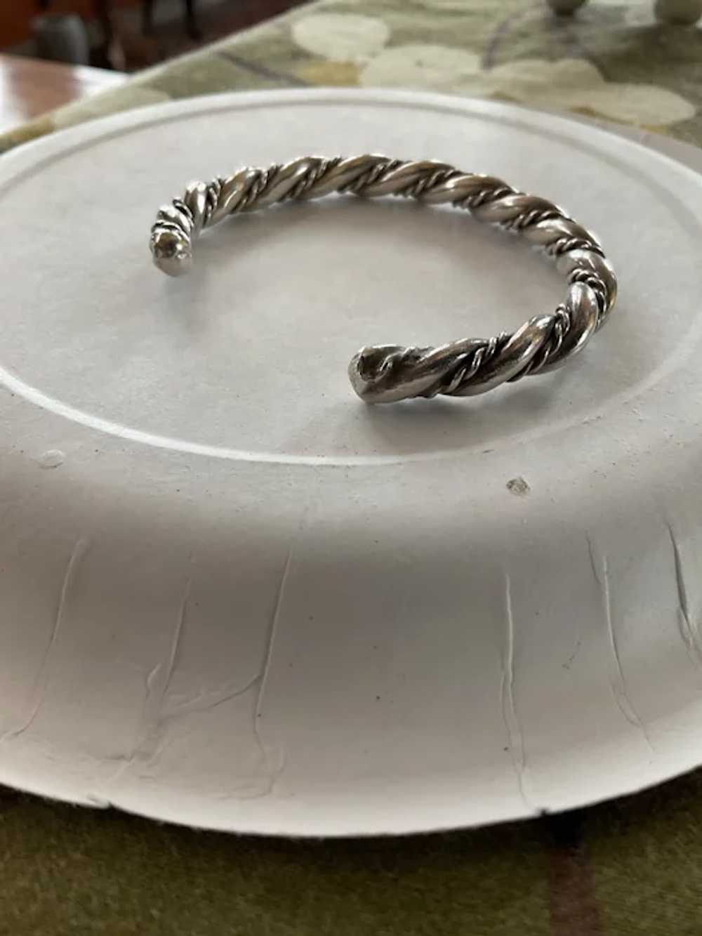 Braided Silver Bracelet - image 3