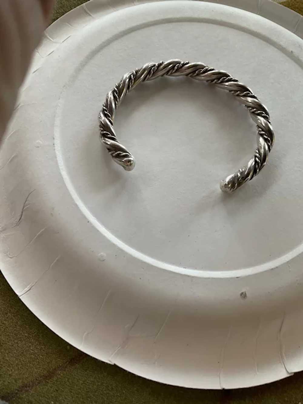 Braided Silver Bracelet - image 5