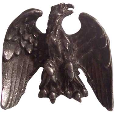 Eagle Brooch Silver tone