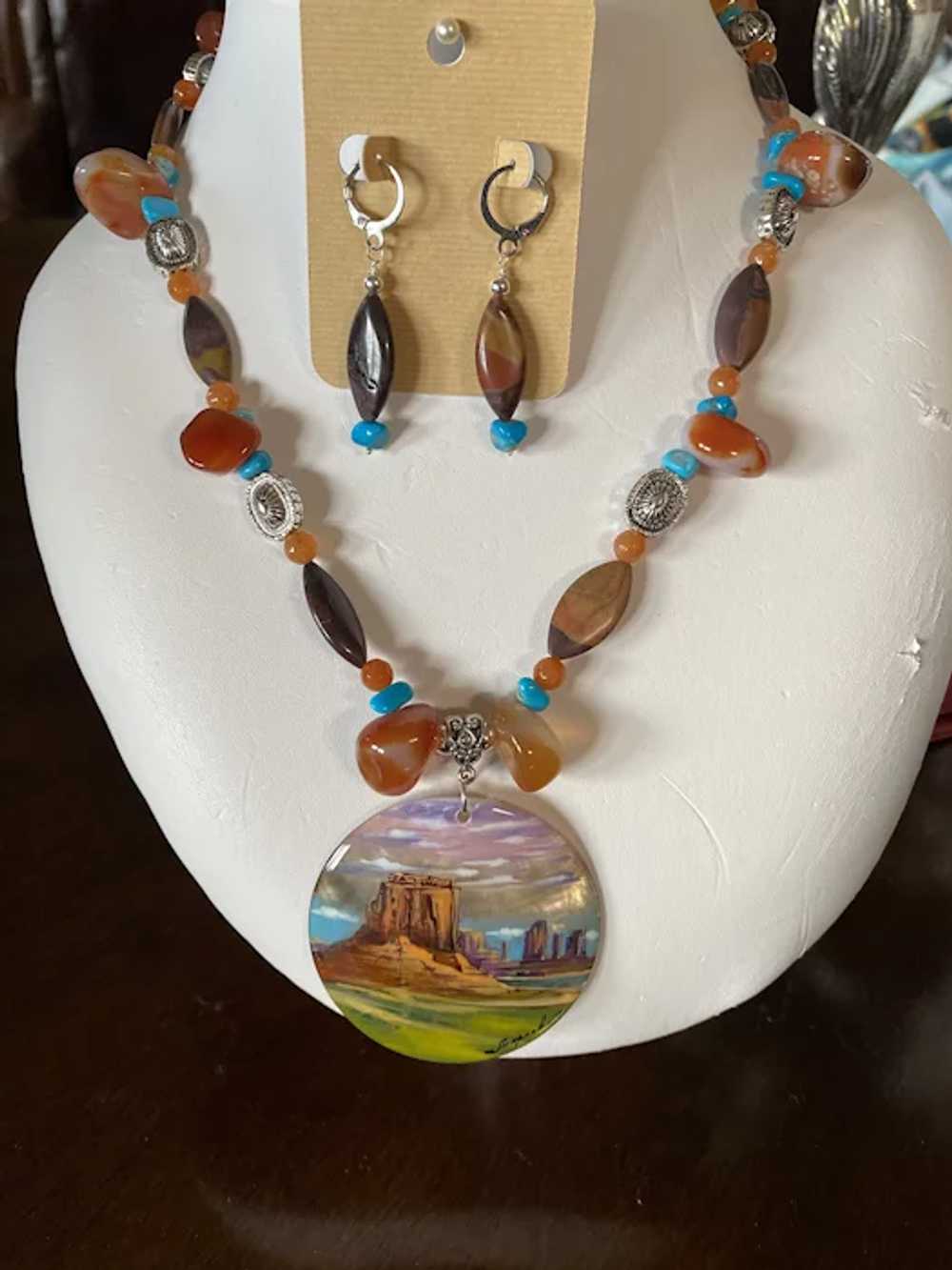 Bead Necklace with Monument Valley - image 2