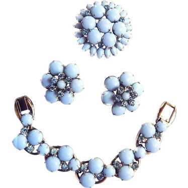 Vintage Juliana Baby Blue Bracelet Brooch