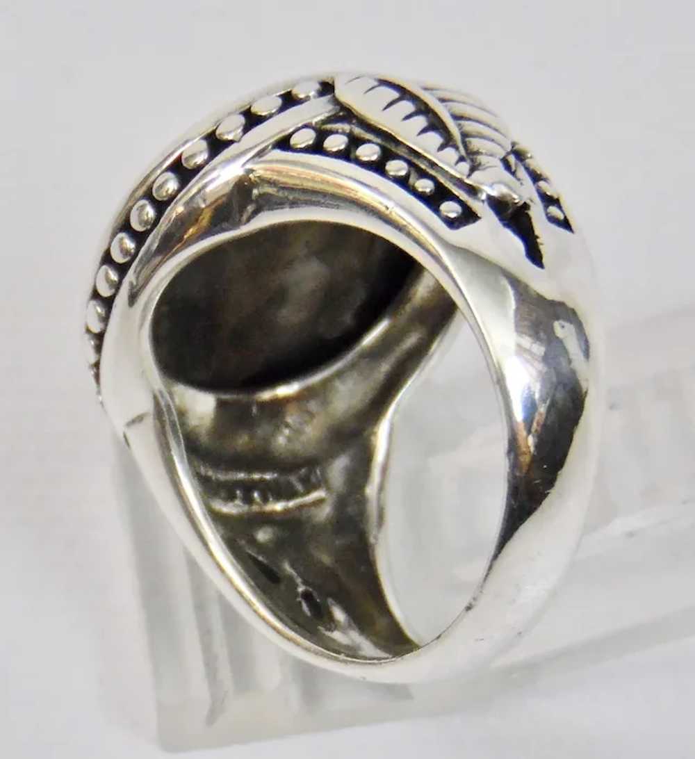 Sterling Silver Dragonfly Ring Shell Details Size… - image 8