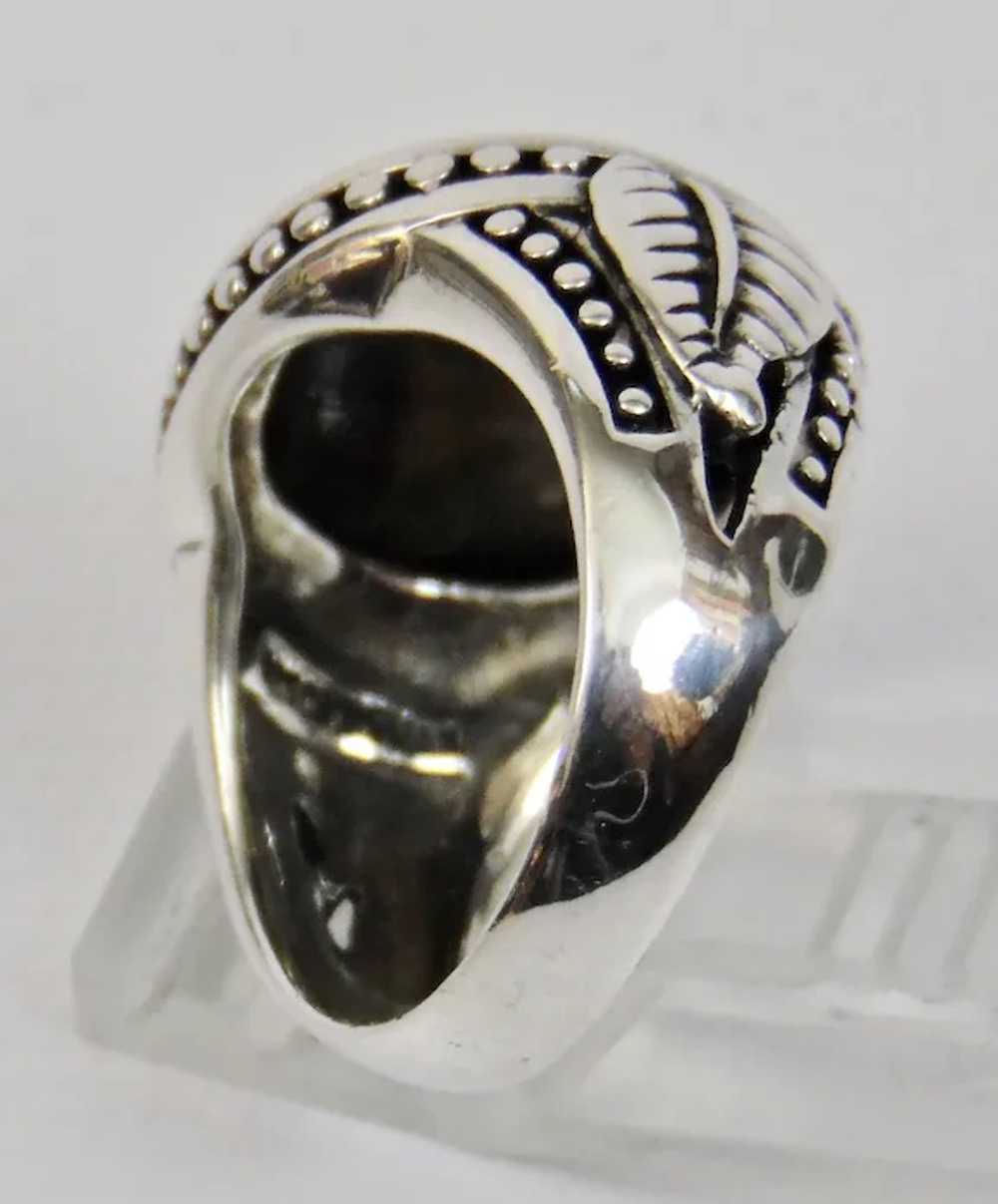 Sterling Silver Dragonfly Ring Shell Details Size… - image 9
