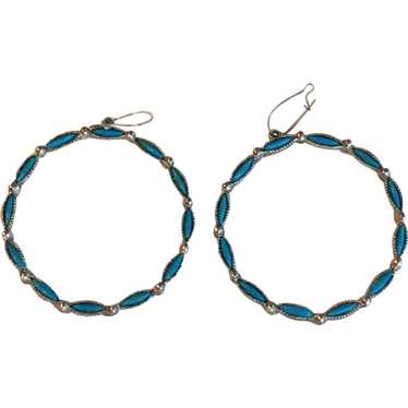 Metal Hoop Earrings - image 1