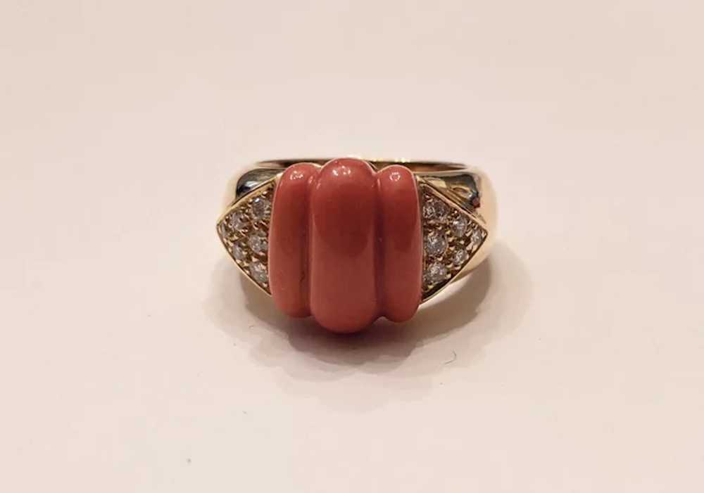 Vintage French 18k Yellow Gold Ring - image 2
