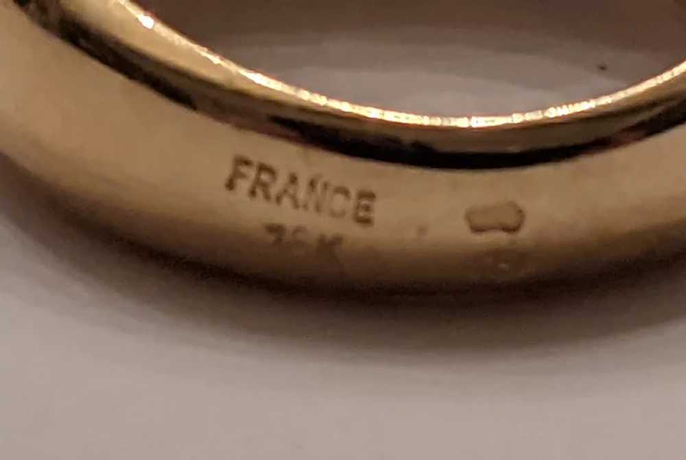 Vintage French 18k Yellow Gold Ring - image 5