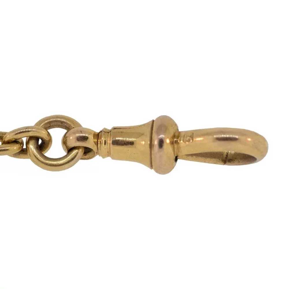 Antique: 15 Ct Gold Edwardian Ribbon Watch Fob as… - image 4