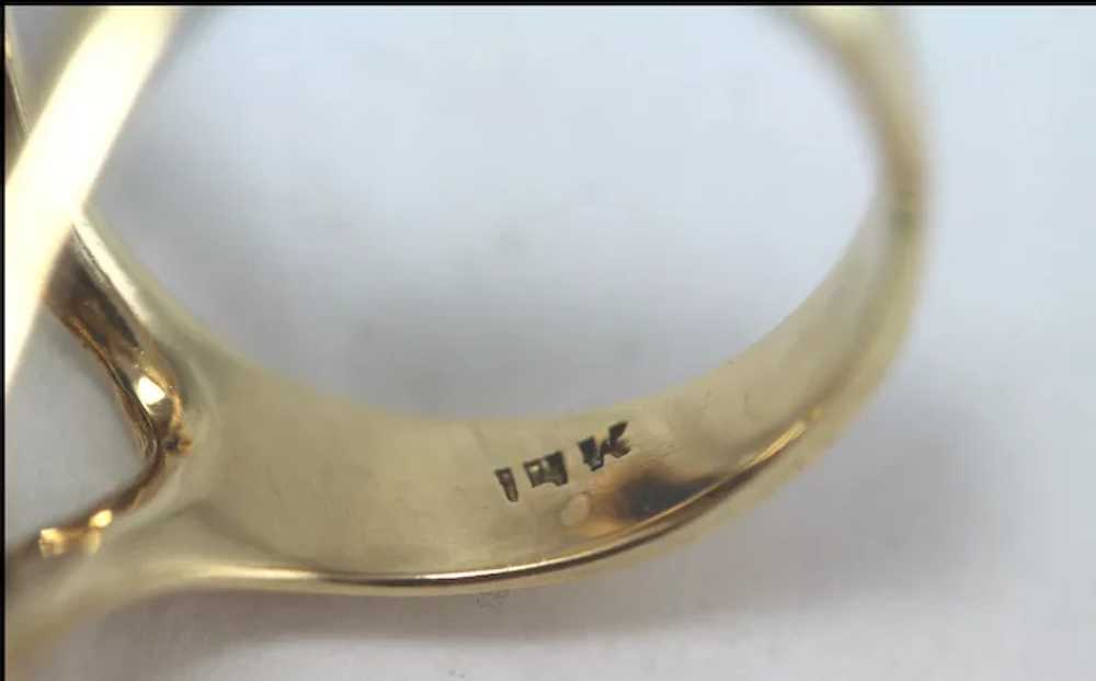 Vintage 14k Gold Ring w/Lapis Lazuli. Mid-Century - image 11