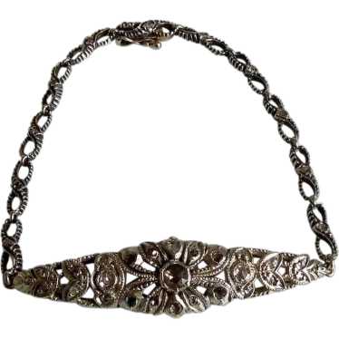 Rose Cut Diamond Bracelet, Victorian