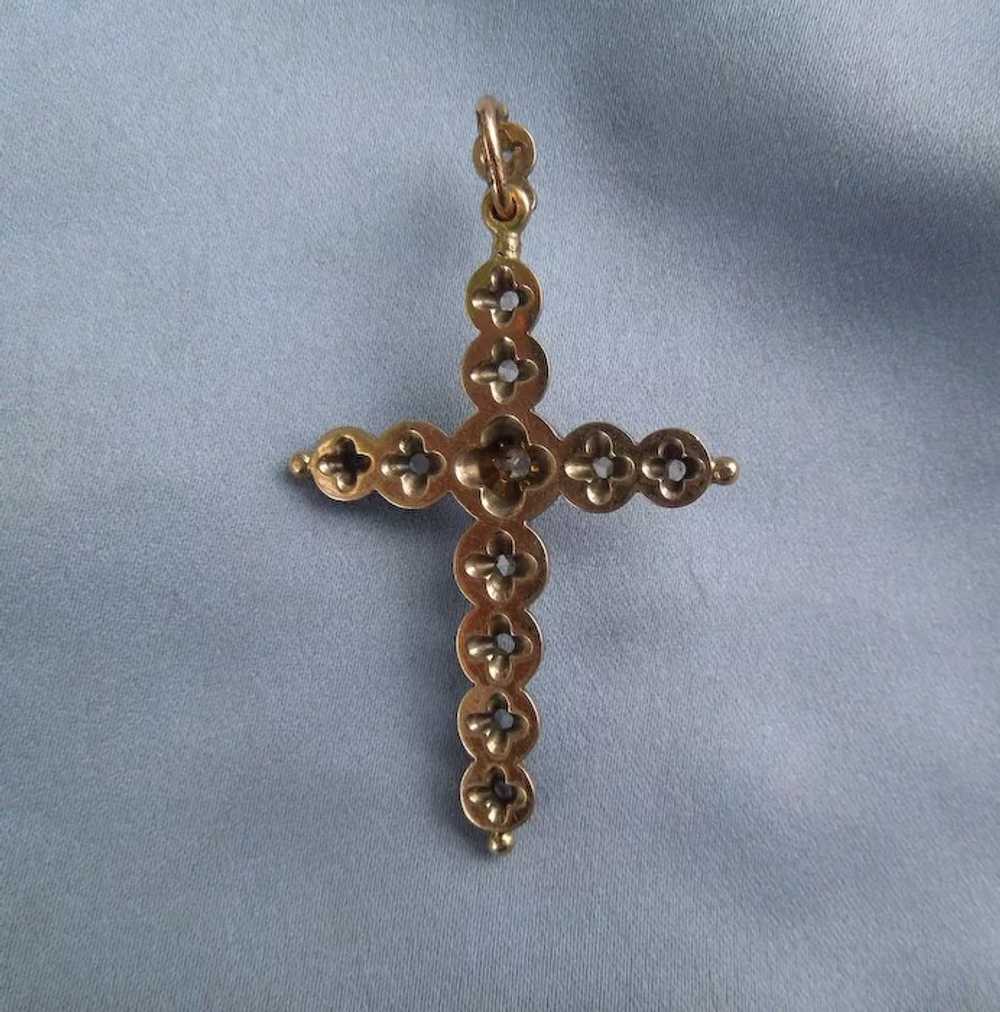 Cross, Rose Diamond, Georgian - image 2