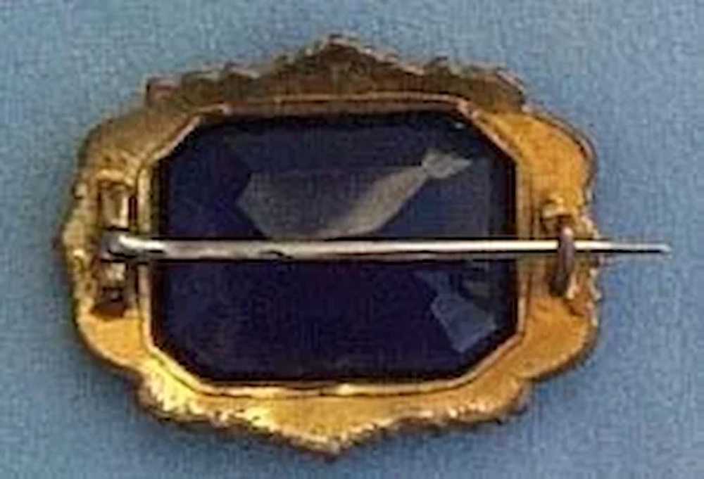 Victorian Amethyst Brooch, Metal - image 2