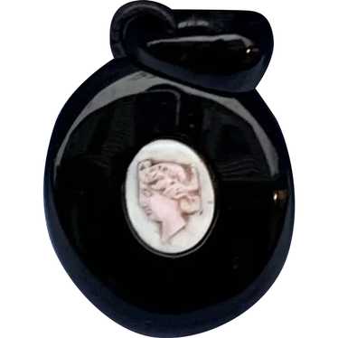 Jet Cameo Locket