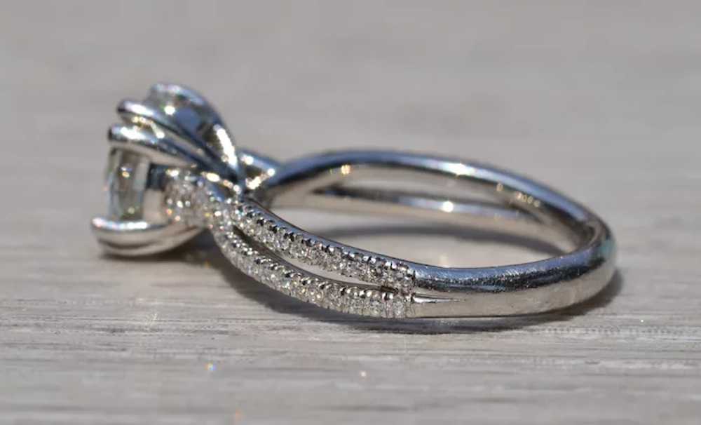 Platinum Engagement Ring with 2.02 Carat Round Br… - image 3