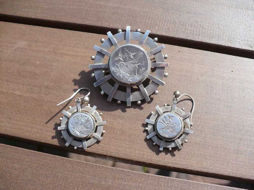 Silver Aesthetic Pin Earrings - image 2