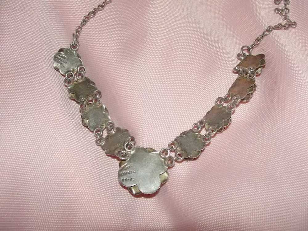 Bouquet of Silver Roses Necklace - Free shipping - image 3