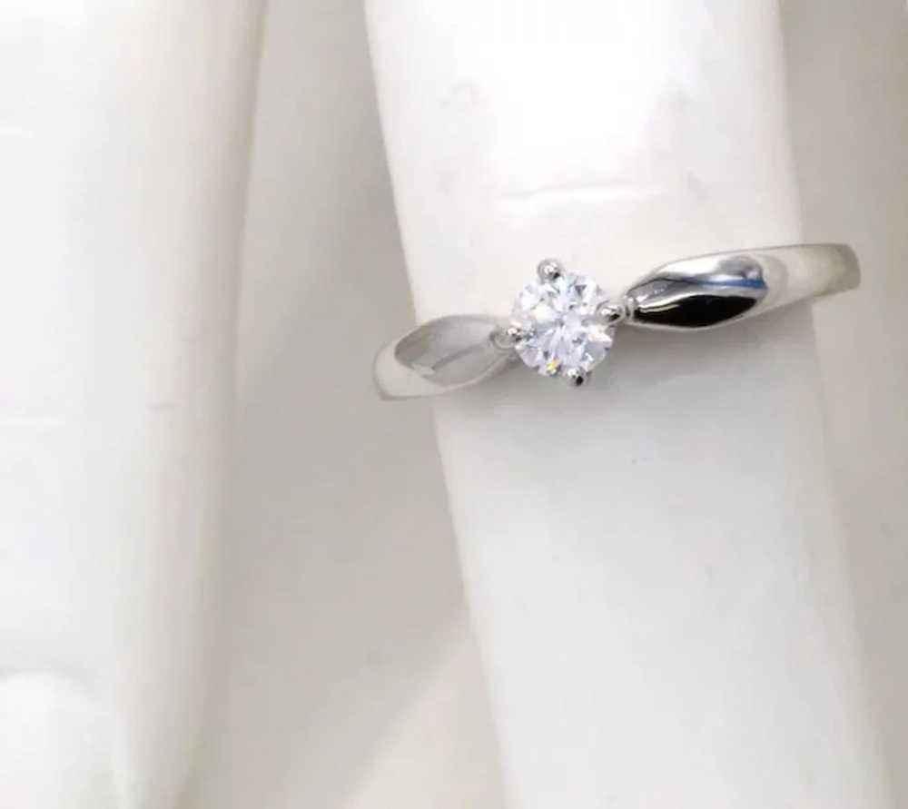 Bulgari Diamond Platinum Engagement Ring - image 4