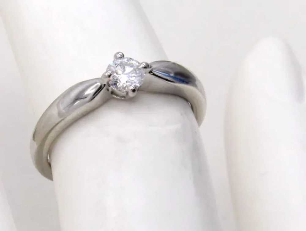 Bulgari Diamond Platinum Engagement Ring - image 5
