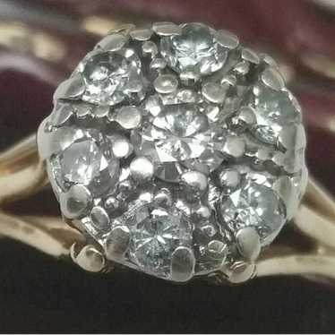 Antique  14kt Yellow Gold .68cttw Diamond Ring