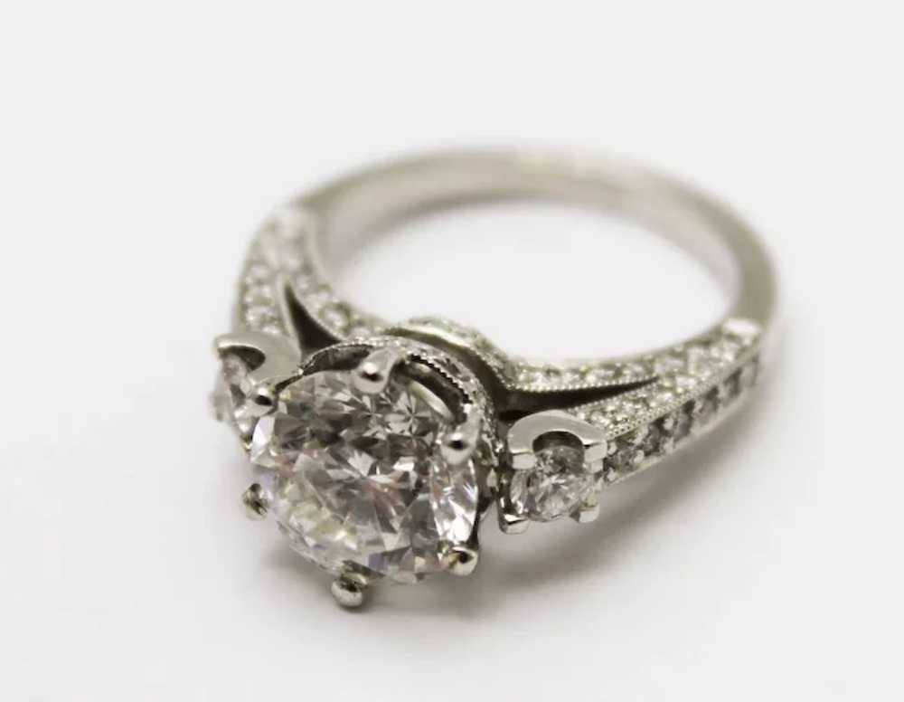 Over 3CT Most Gorgeous Natural Diamond Ring 18KT … - image 3