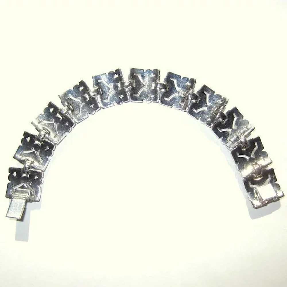 KTF Rhinestone Bracelet, 30's Trifari - image 8