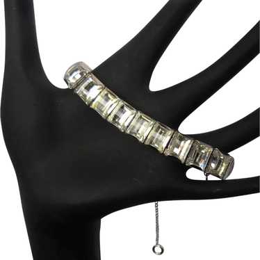 Crystal Bracelet, 40' 50's Deco / Mid-Century Link - image 1