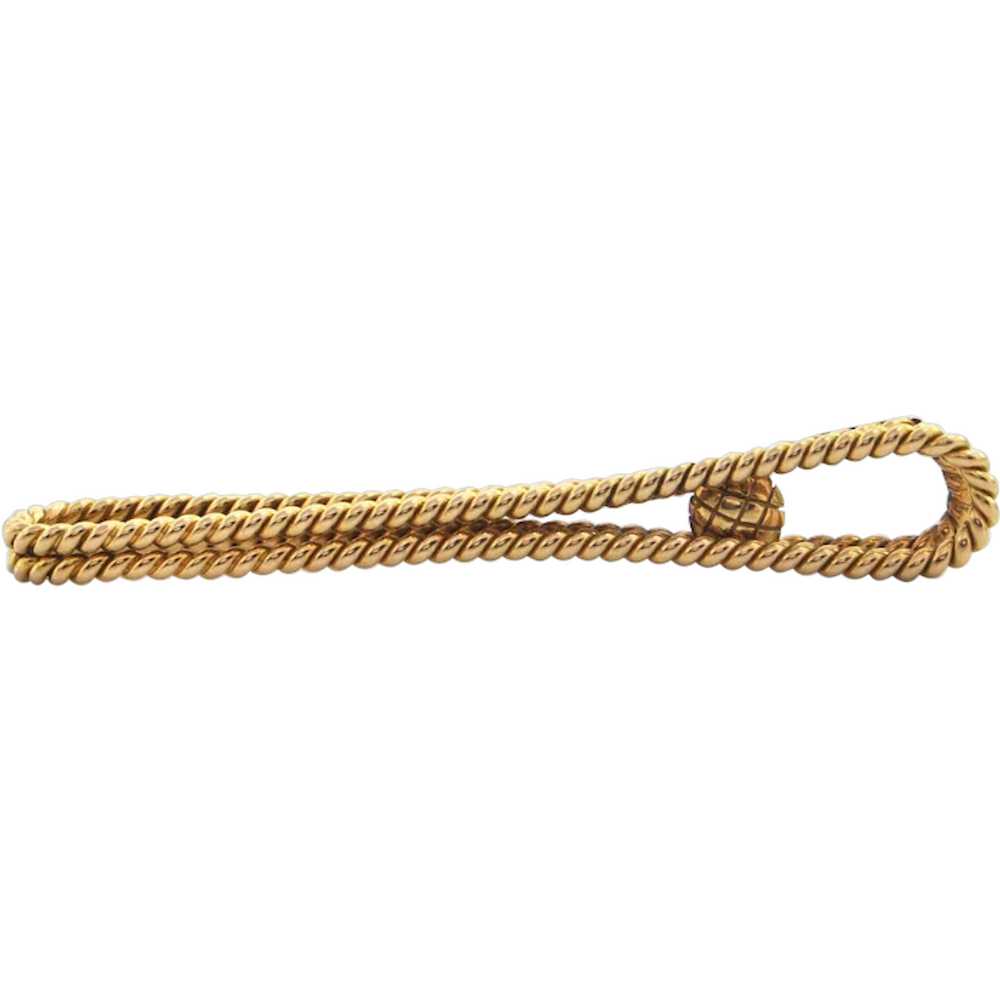 Cartier 18K Yellow Gold Tie Clip - Gem