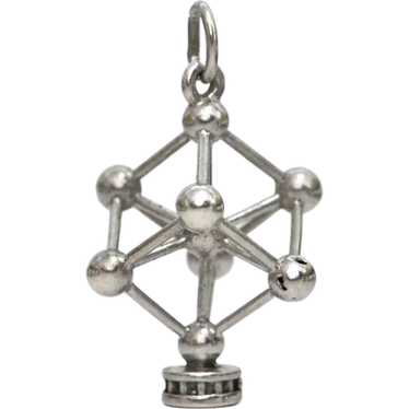 Vintage Sterling Silver Atomium Monument Brussels… - image 1