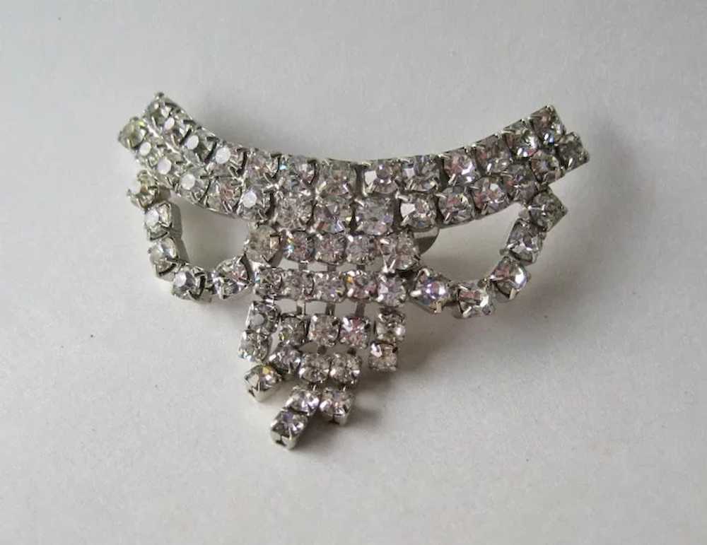 Rhinestone Shoe Clips / Clear Rhinestone Shoe Cli… - image 3