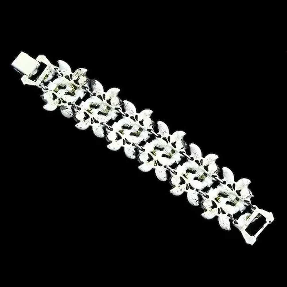 Florenza Antiqued White Rhinestone Bracelet – Tro… - image 4