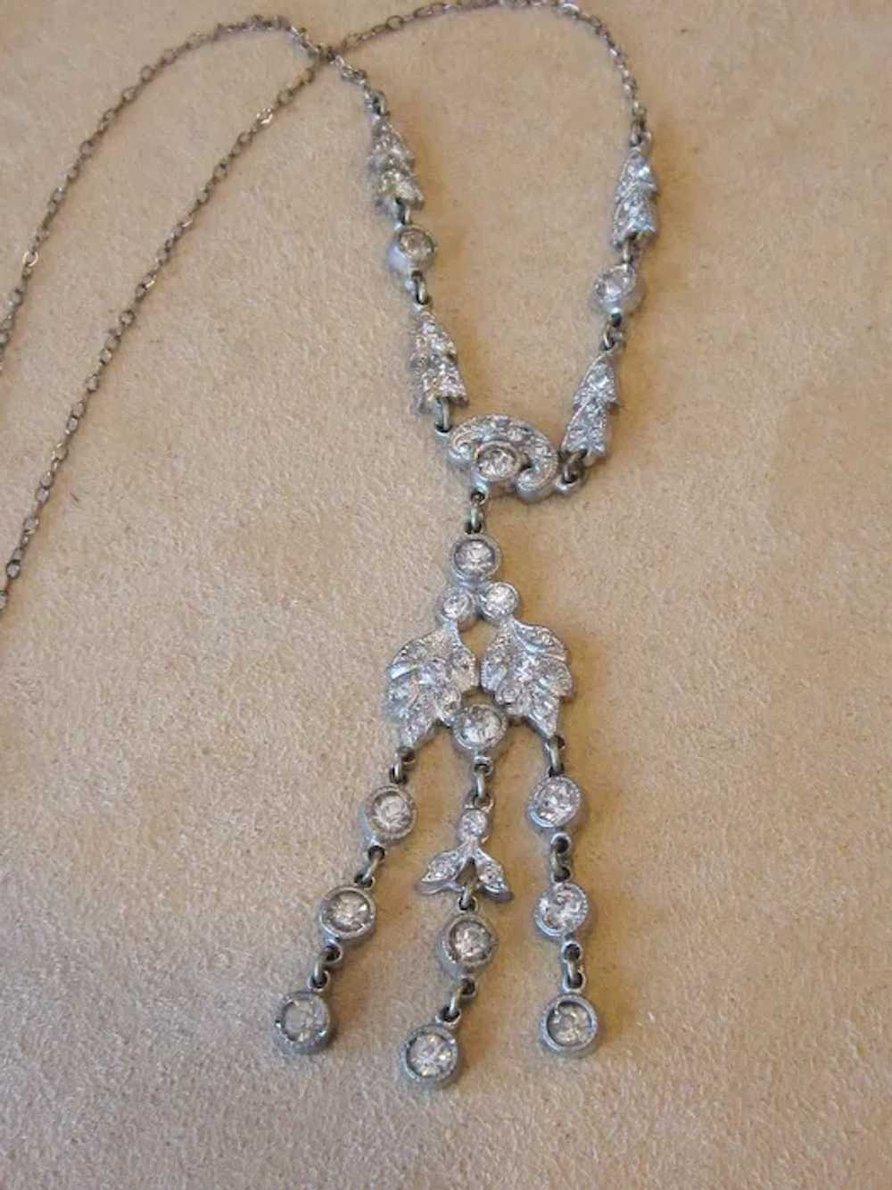 Edwardian Paste Necklace - image 2