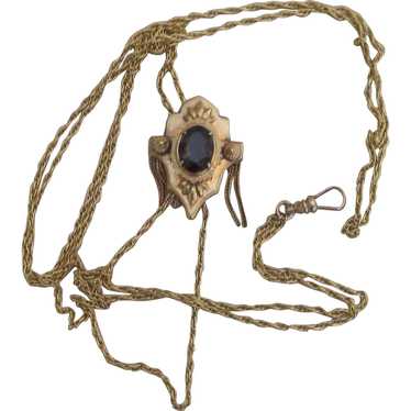 Victorian Watch Chain with Large Fob - image 1