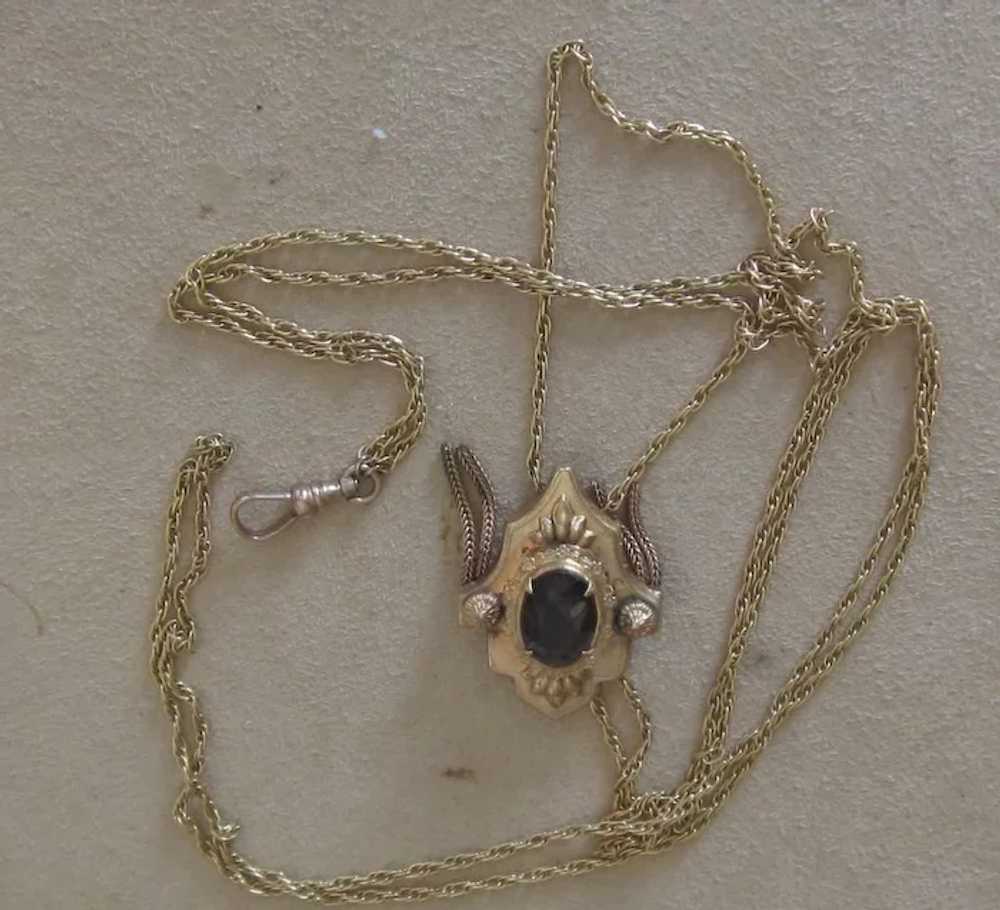 Victorian Watch Chain with Large Fob - image 2