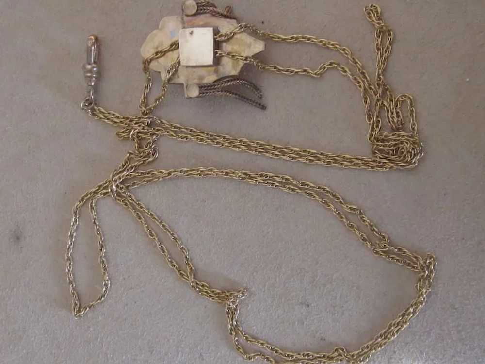 Victorian Watch Chain with Large Fob - image 3